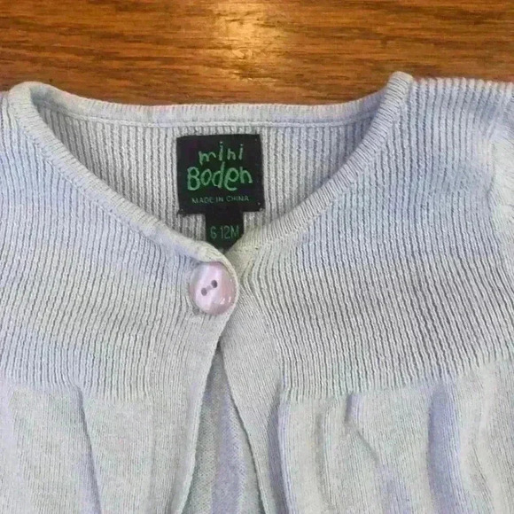 Mini Boden Pontelle Sweater Cardigan Fashion Single Button Size 6-12 months - Picture 5 of 6
